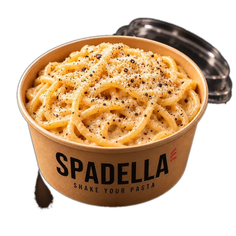 Cacio e pepe in a SPADELLA bowl